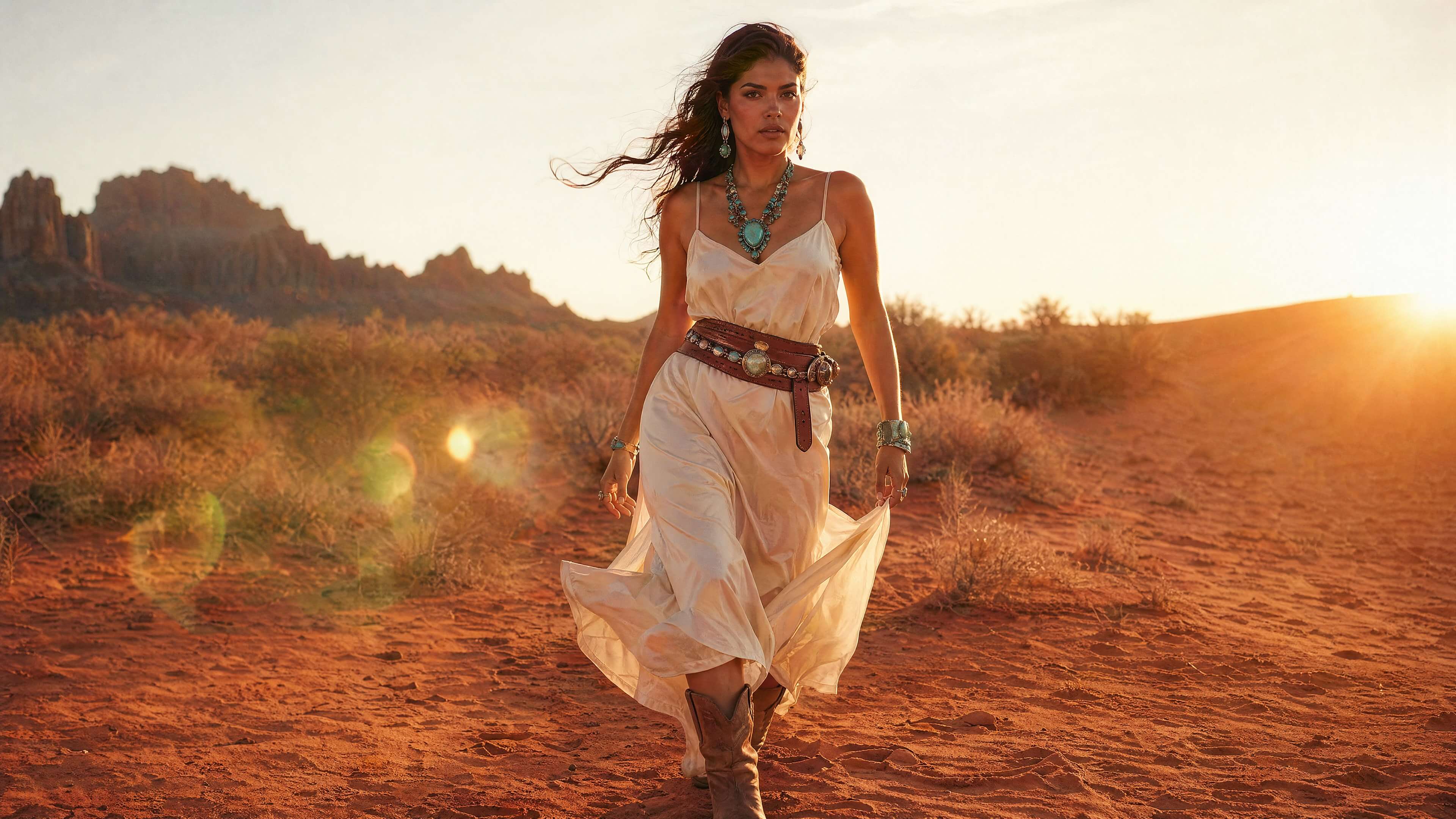 Desert fashion campaign