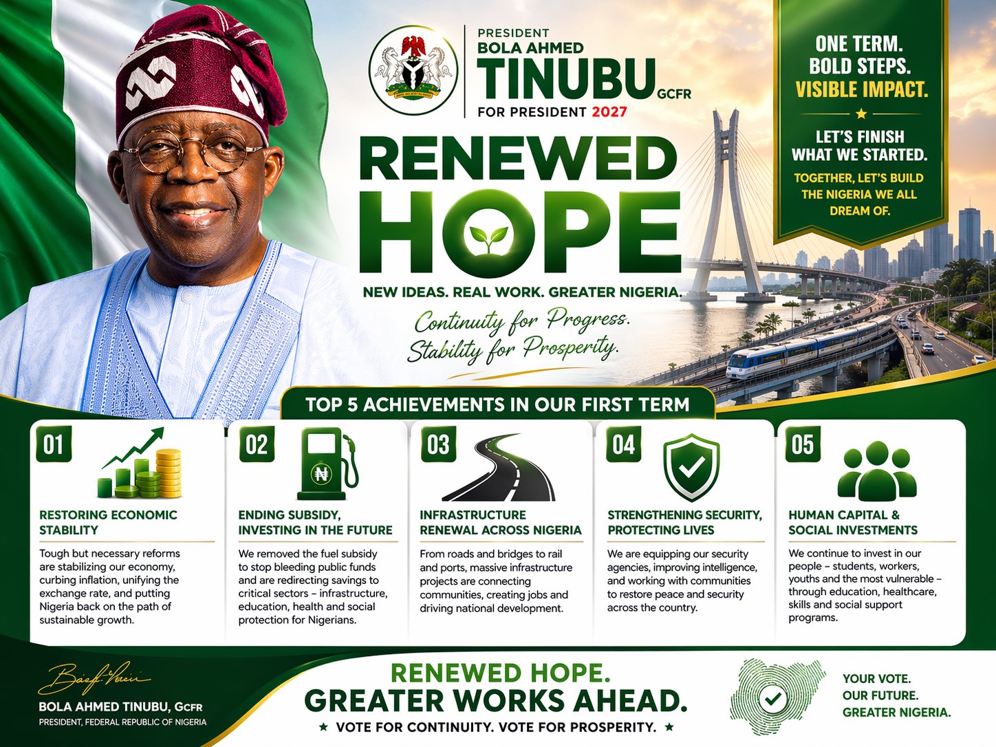 Nigerian Election Campaign Poster